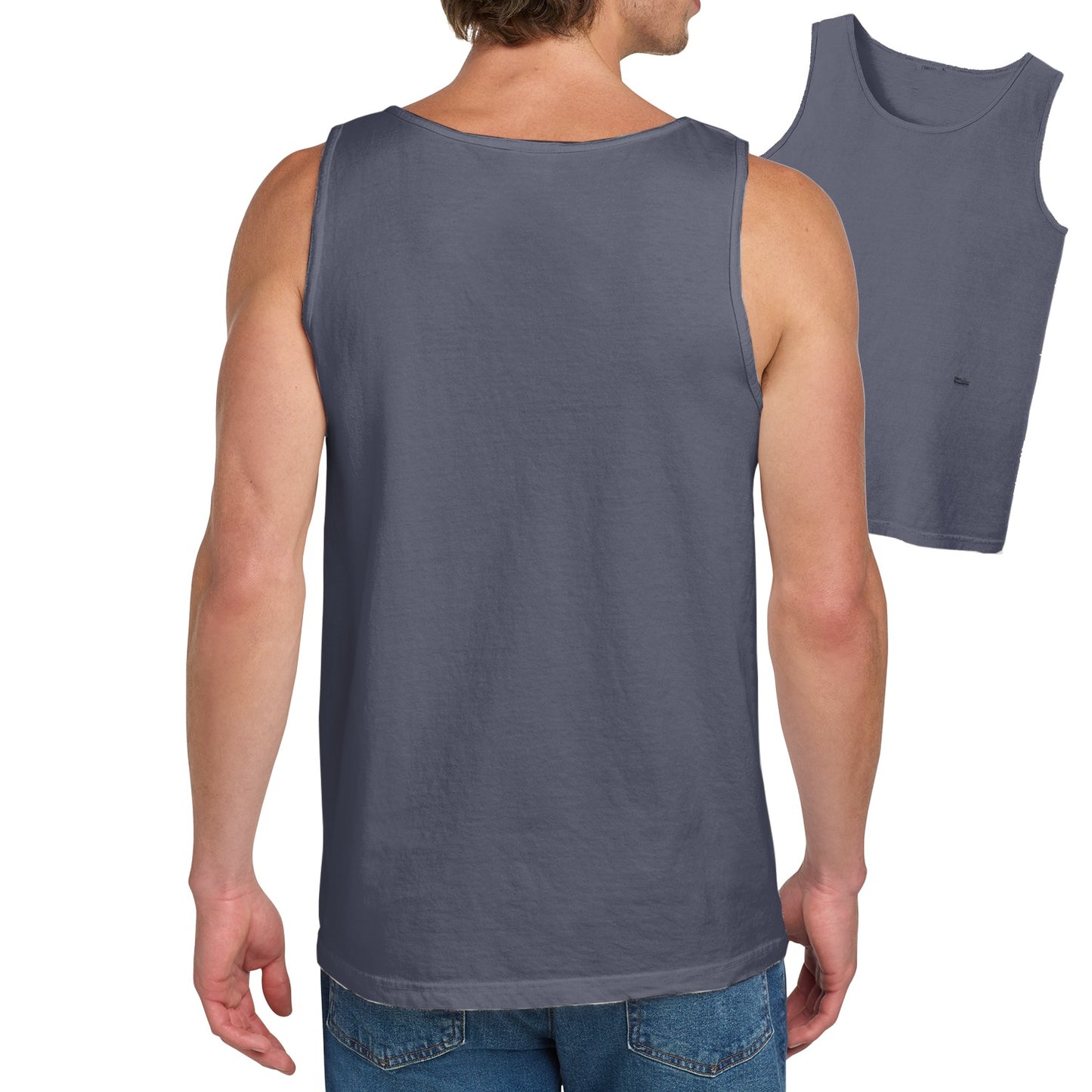Comfortable Sleeveless Charcoal Grey Tank Top product