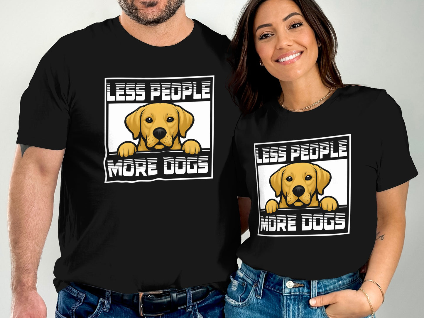 Less People More Dogs Graphic T-shirt product type
