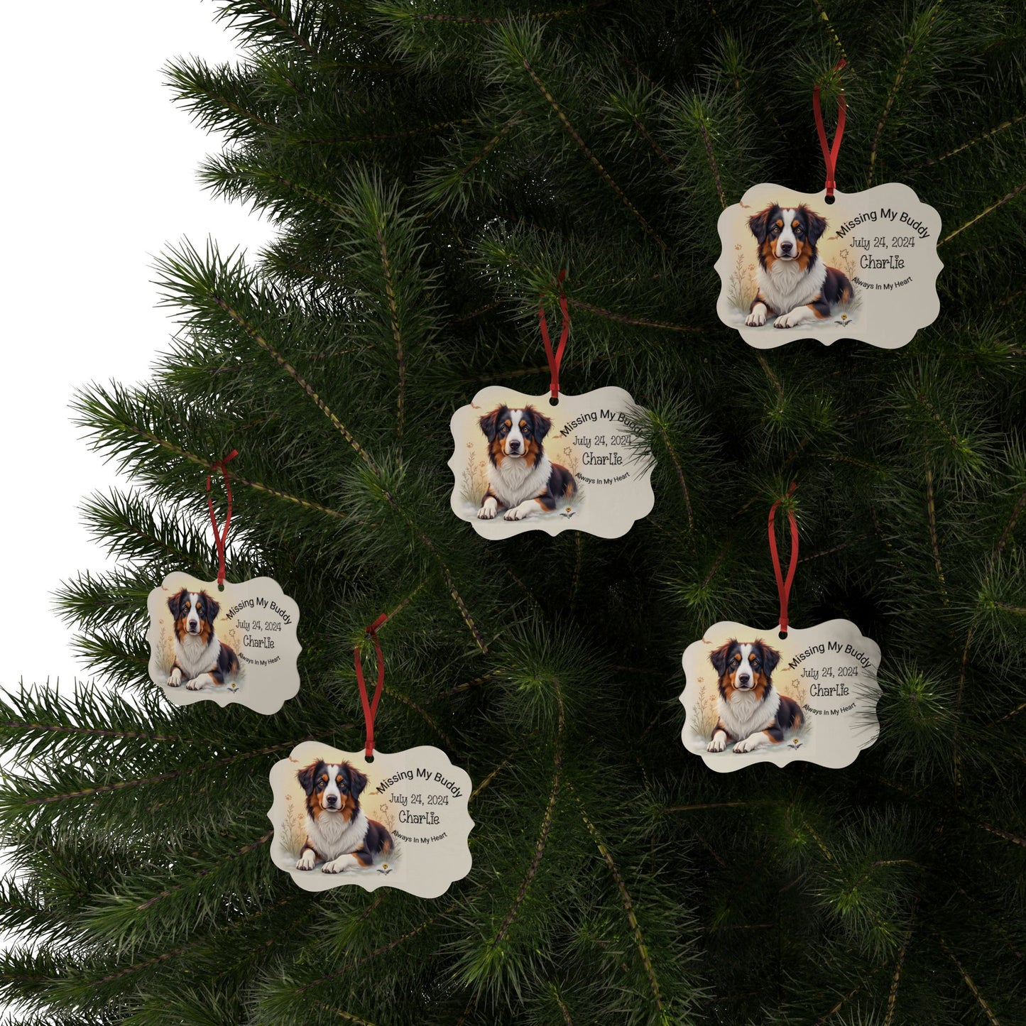 Custom pet memorial ornament, Personalized Australian Shepherd ornament, Custom Pet Memorial Gift, Pet Loss Sympathy Keepsake 6301851