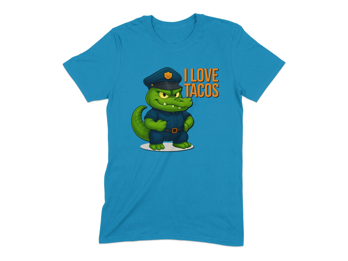 Funny Crocodile Police I Love Tacos Shirt product type