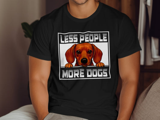 Less People More Dogs Graphic Tee Shirt product type