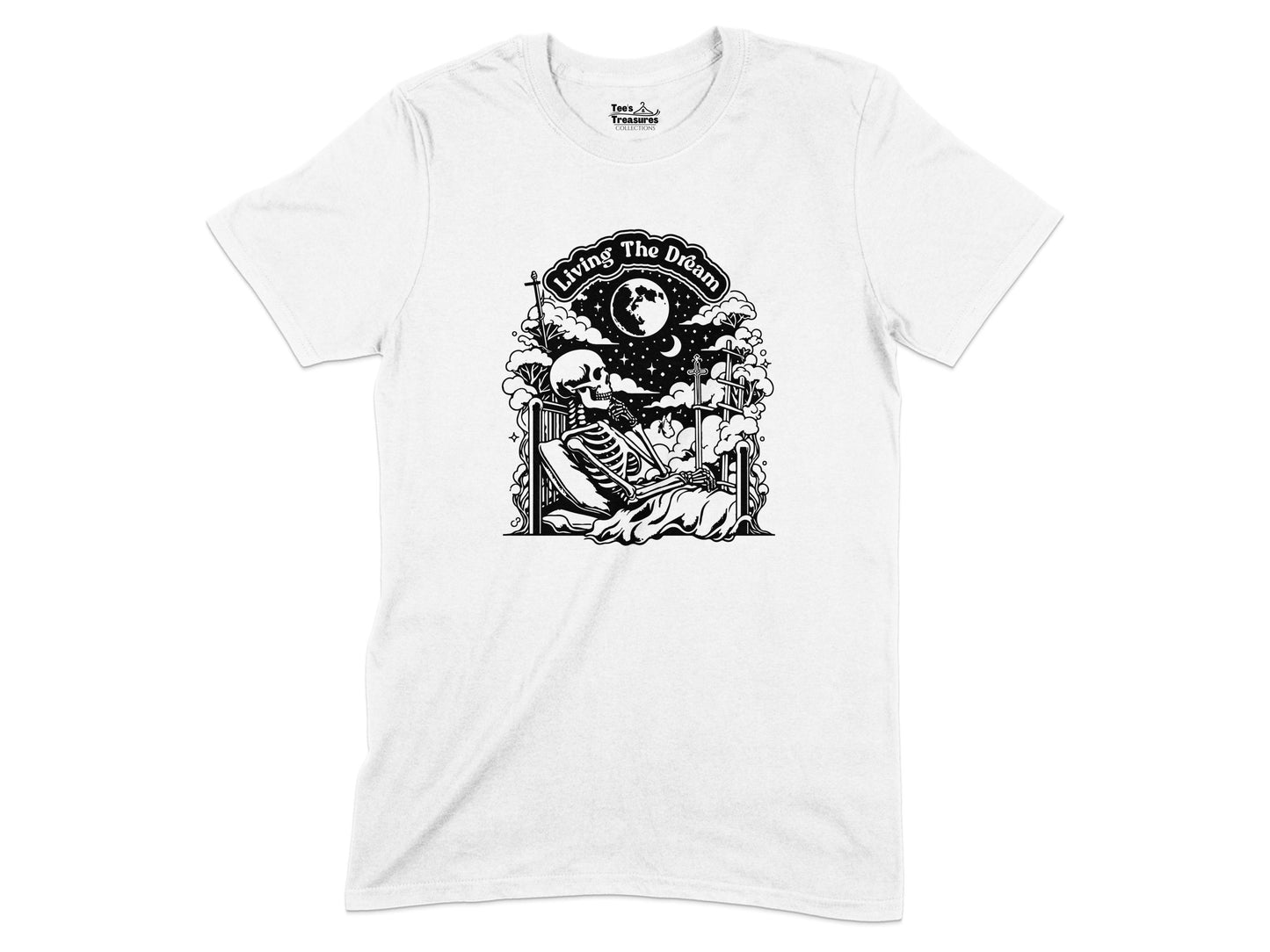 Living The Dream Skeletons Printed T-Shirt product