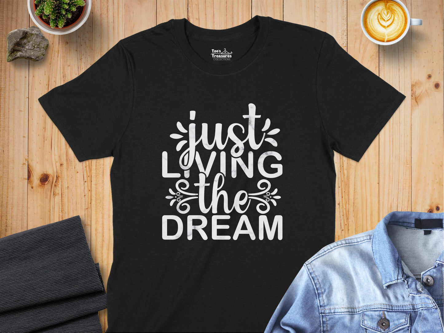 Just Living The Dream Graphic Tee Shirt product
