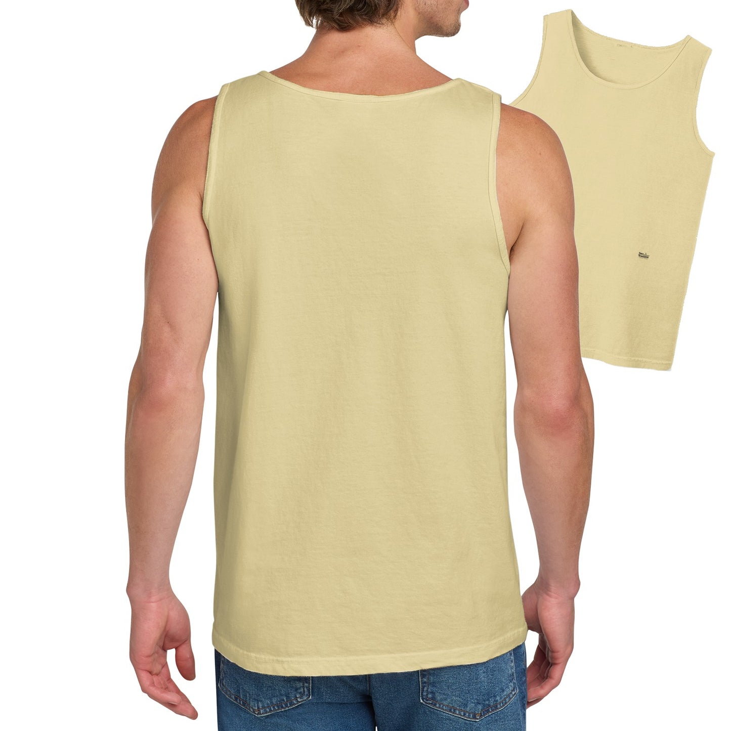 Casual Sleeveless Yellow Top Tank Classic Fit Product