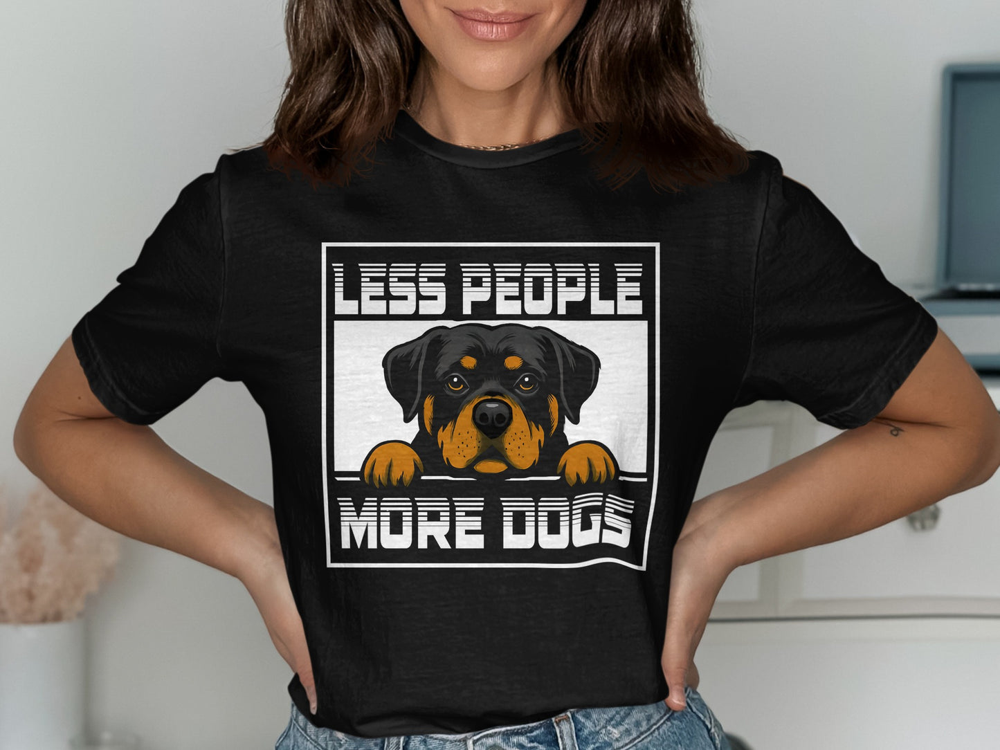 Less People More Dogs Graphic T-shirt product