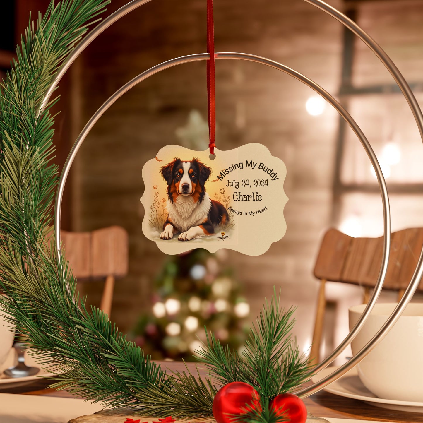 Custom pet memorial ornament, Personalized Australian Shepherd ornament, Custom Pet Memorial Gift, Pet Loss Sympathy Keepsake 6301851