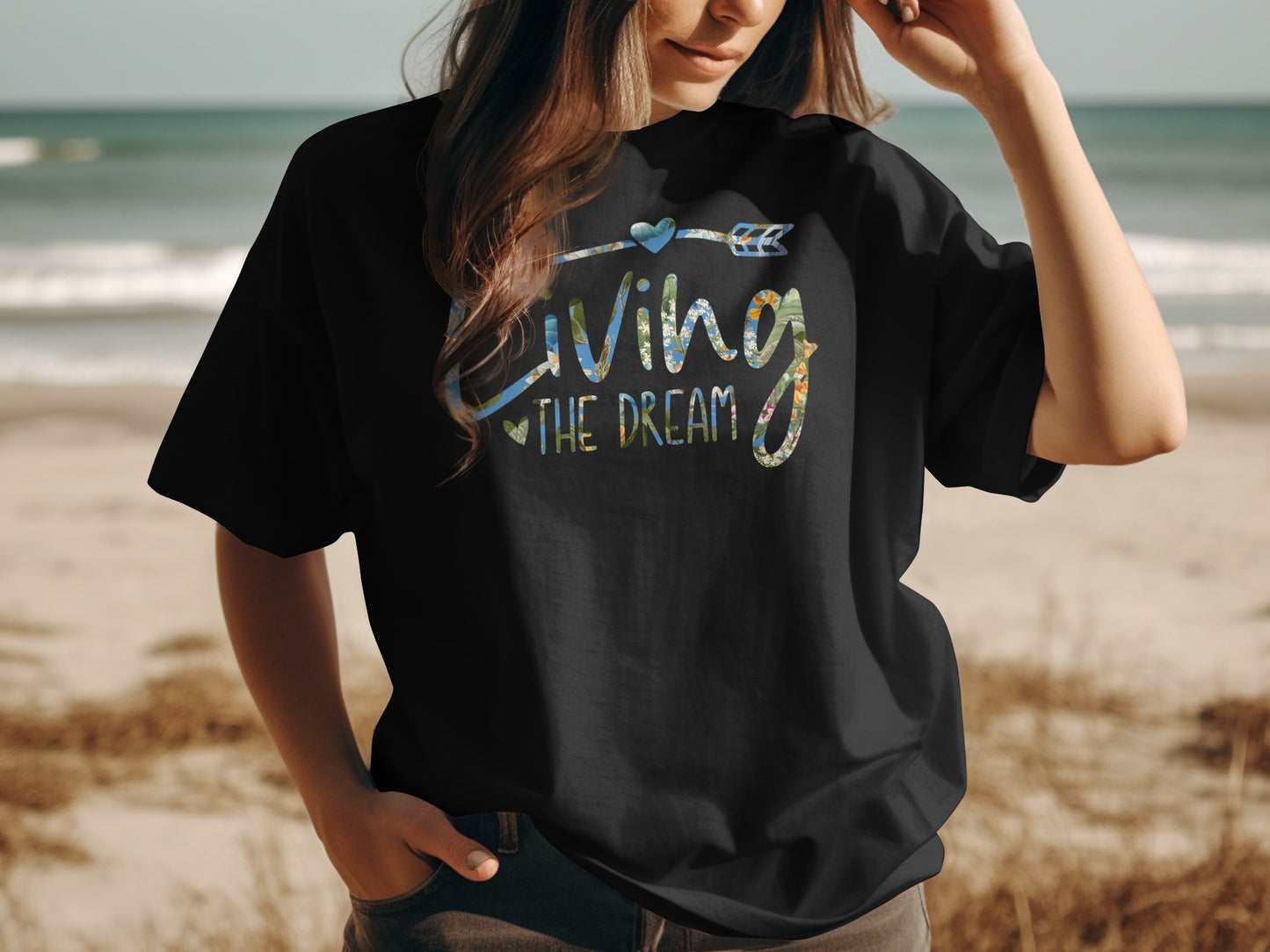 Living the Dream Arrow Printed T-shirt product