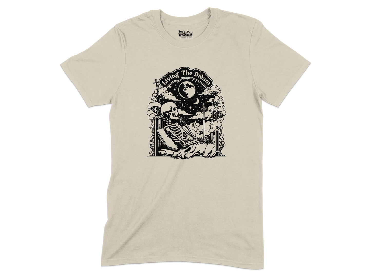 Living The Dream Skeleton Graphic T-Shirt product type