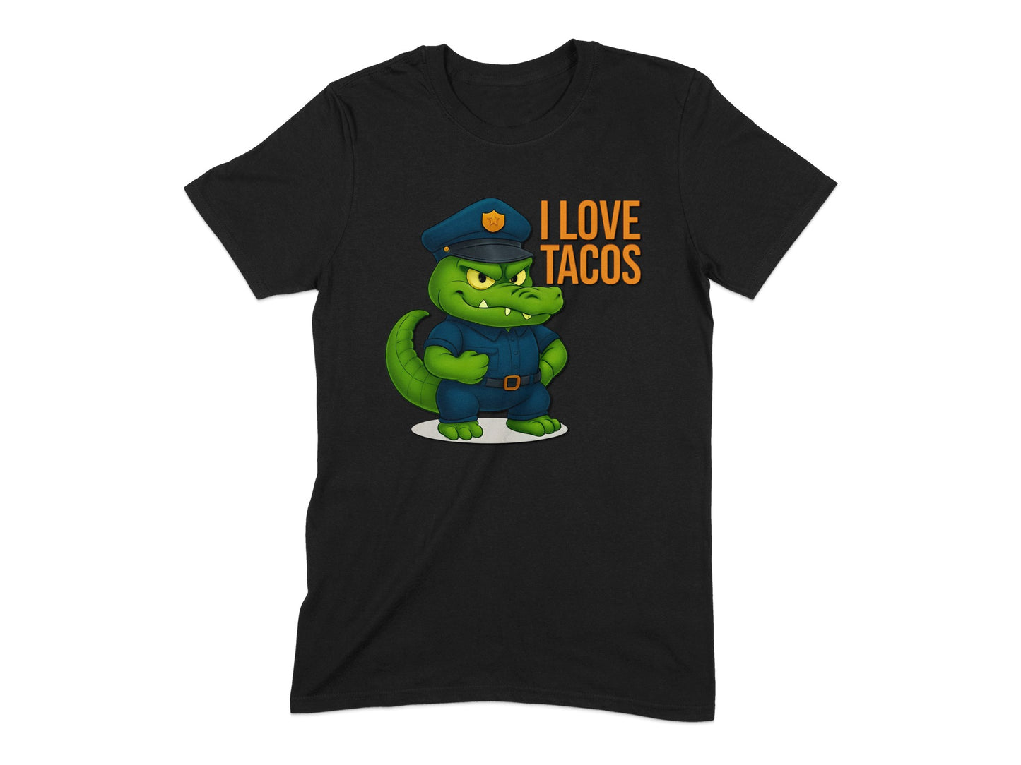 Funny Dinosaur in Police Uniform I Love Tacos product type
