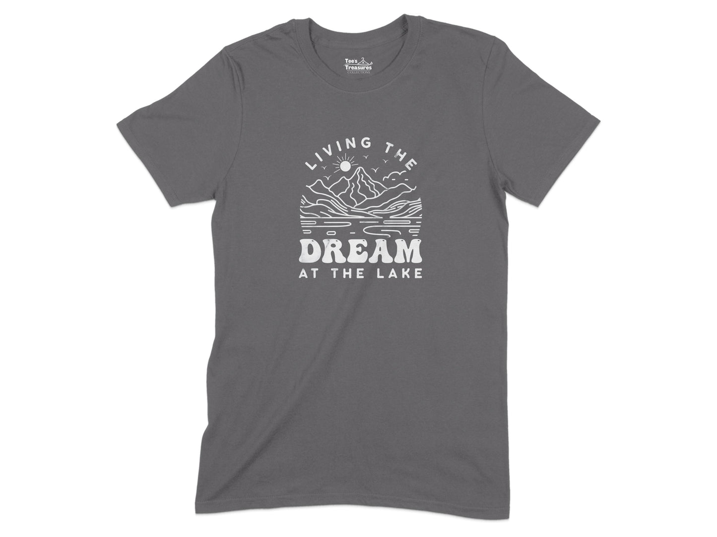 Living the Dream At the Lake Graphic Tee Shirt product