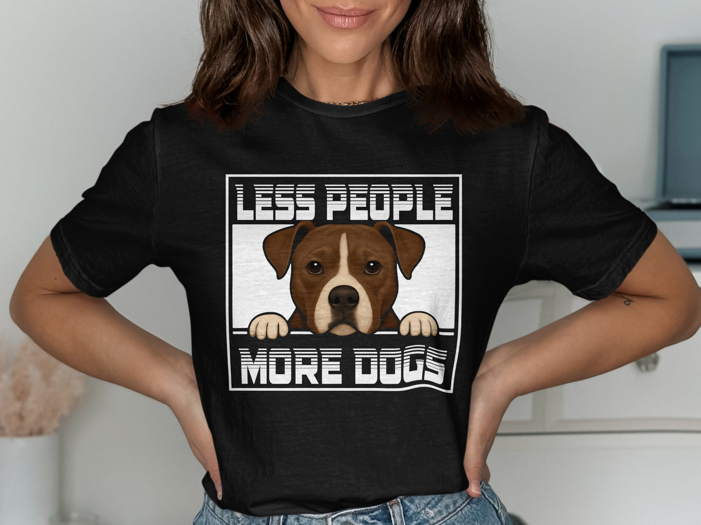 Less People More Dogs Graphic T-shirt product