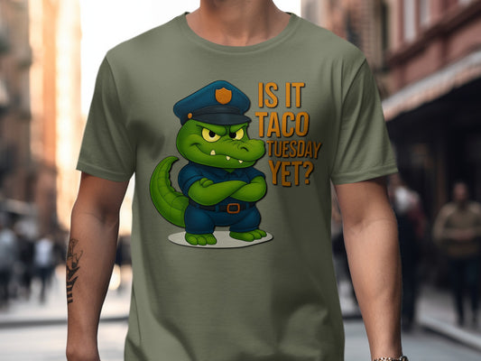 Funny Crocodile Taco Tuesday T-shirt product type