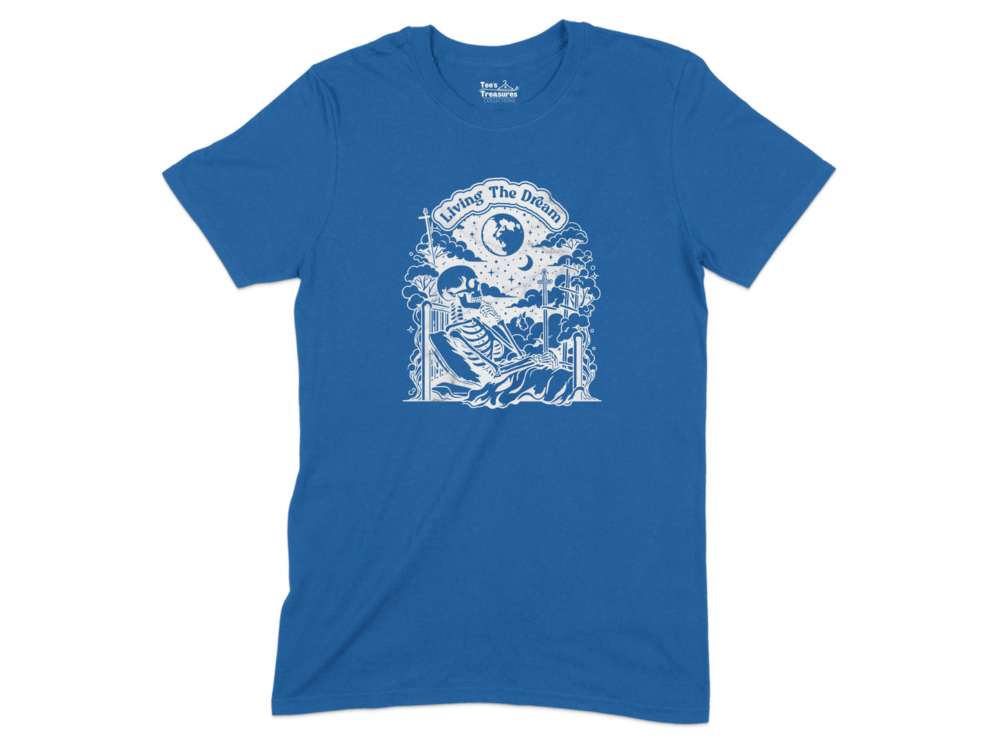 Living The Dream Blue Graphic T-Shirt product