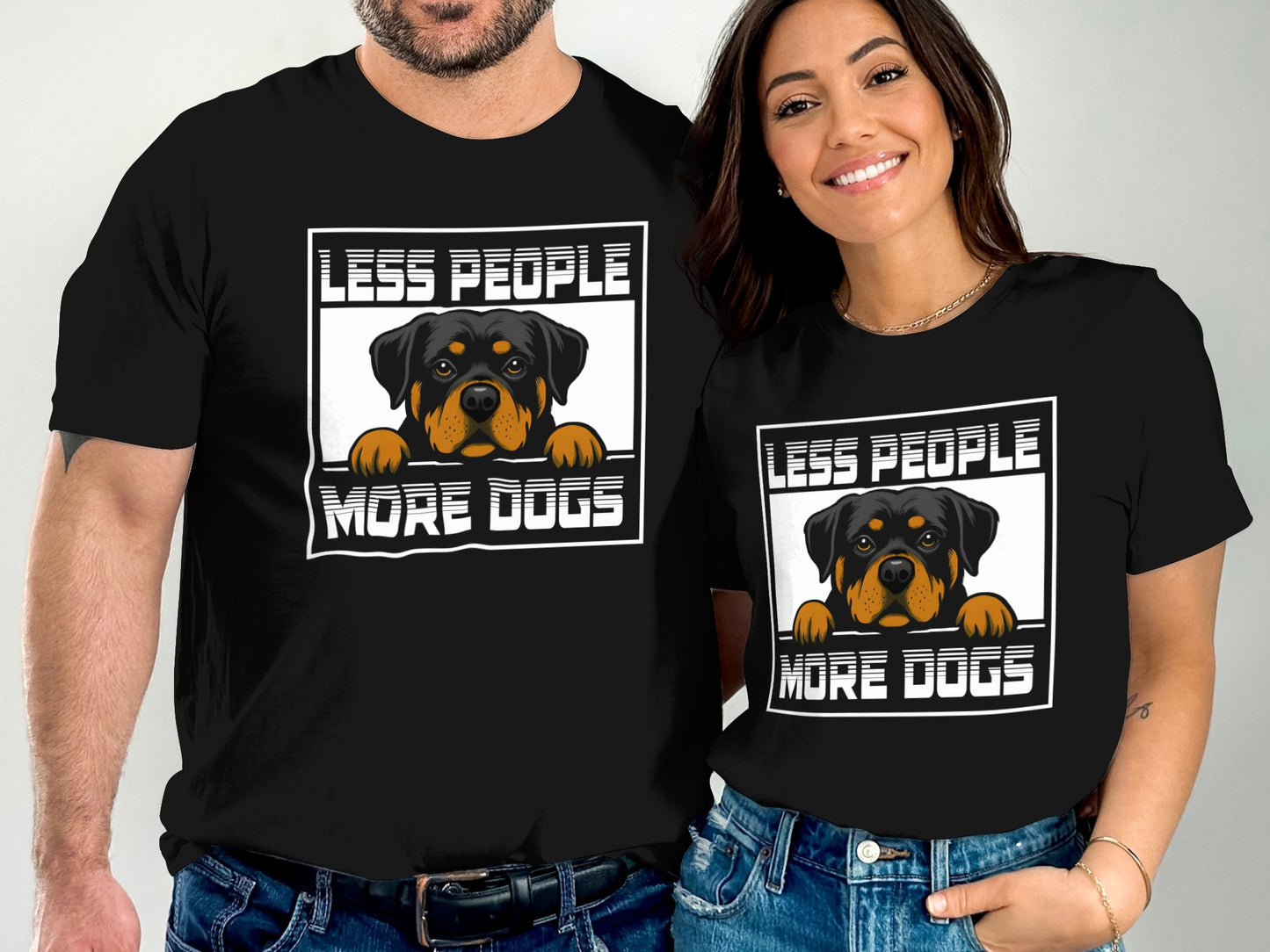 Less People More Dogs Graphic Apparel Product