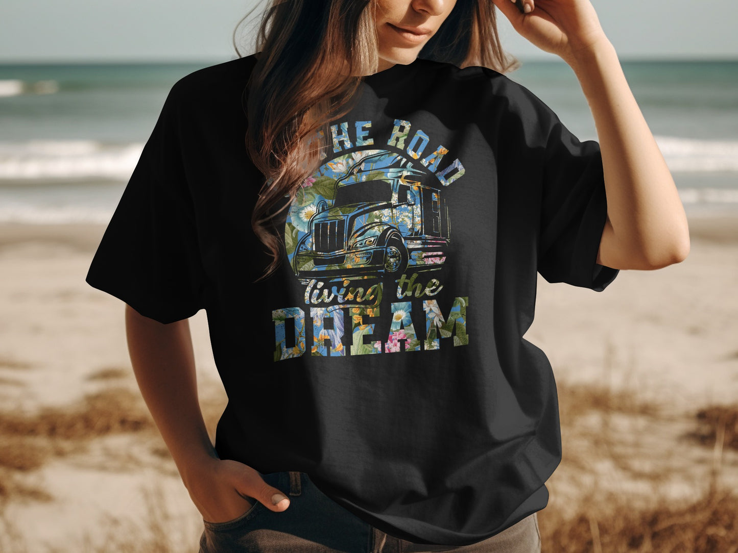 Living the Dream on the Road Graphic T-shirt product type