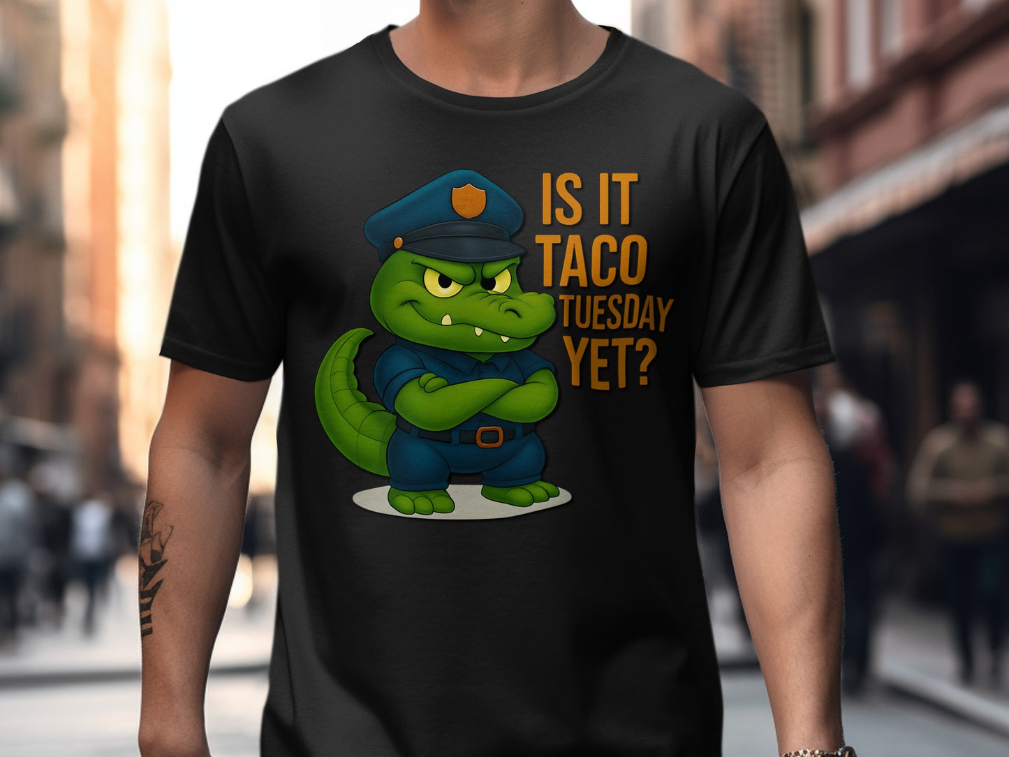 Is It Taco Tuesday Yet Police Alligator T-shirt product