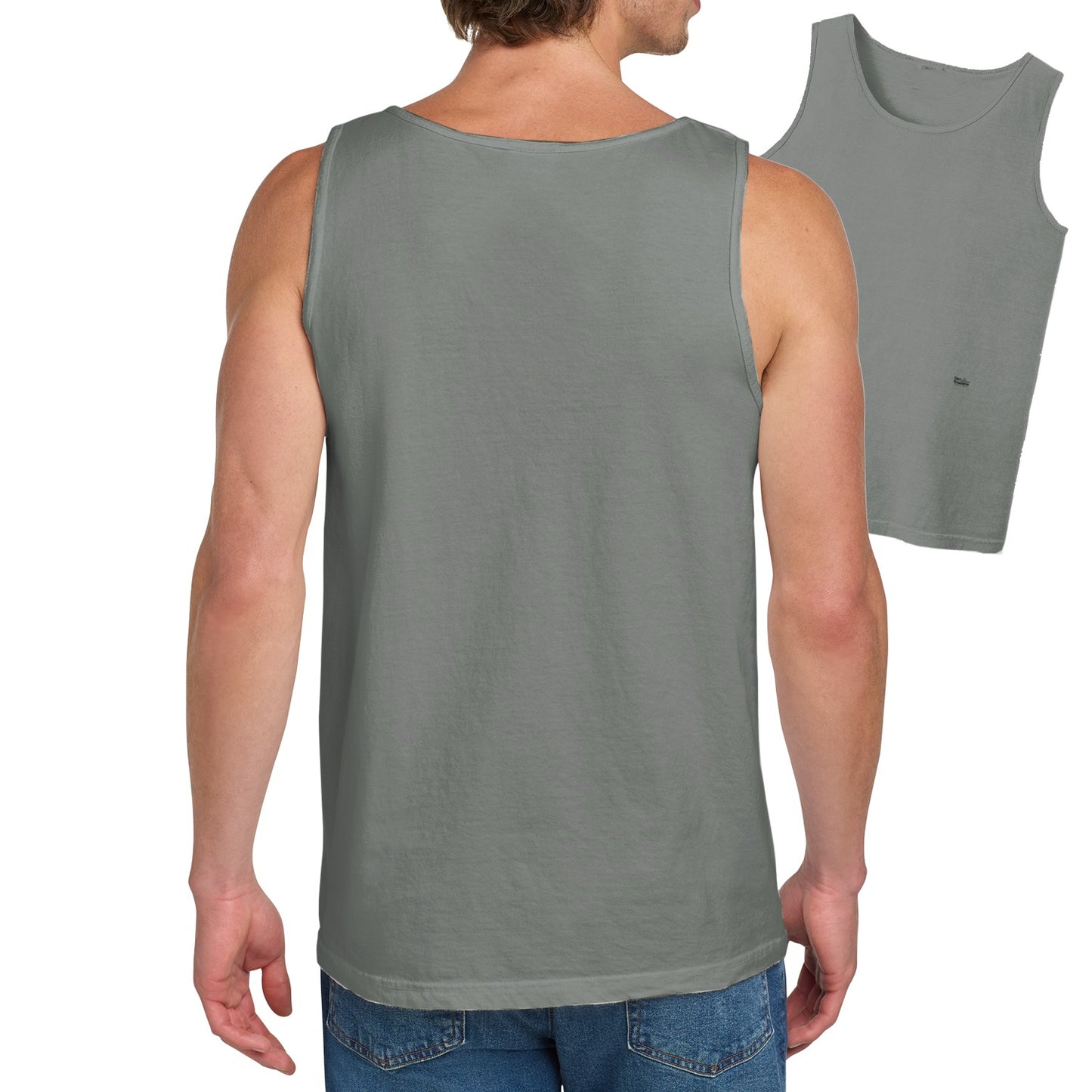 Comfortable Sleeveless Grey Casual Wear Tank Top product