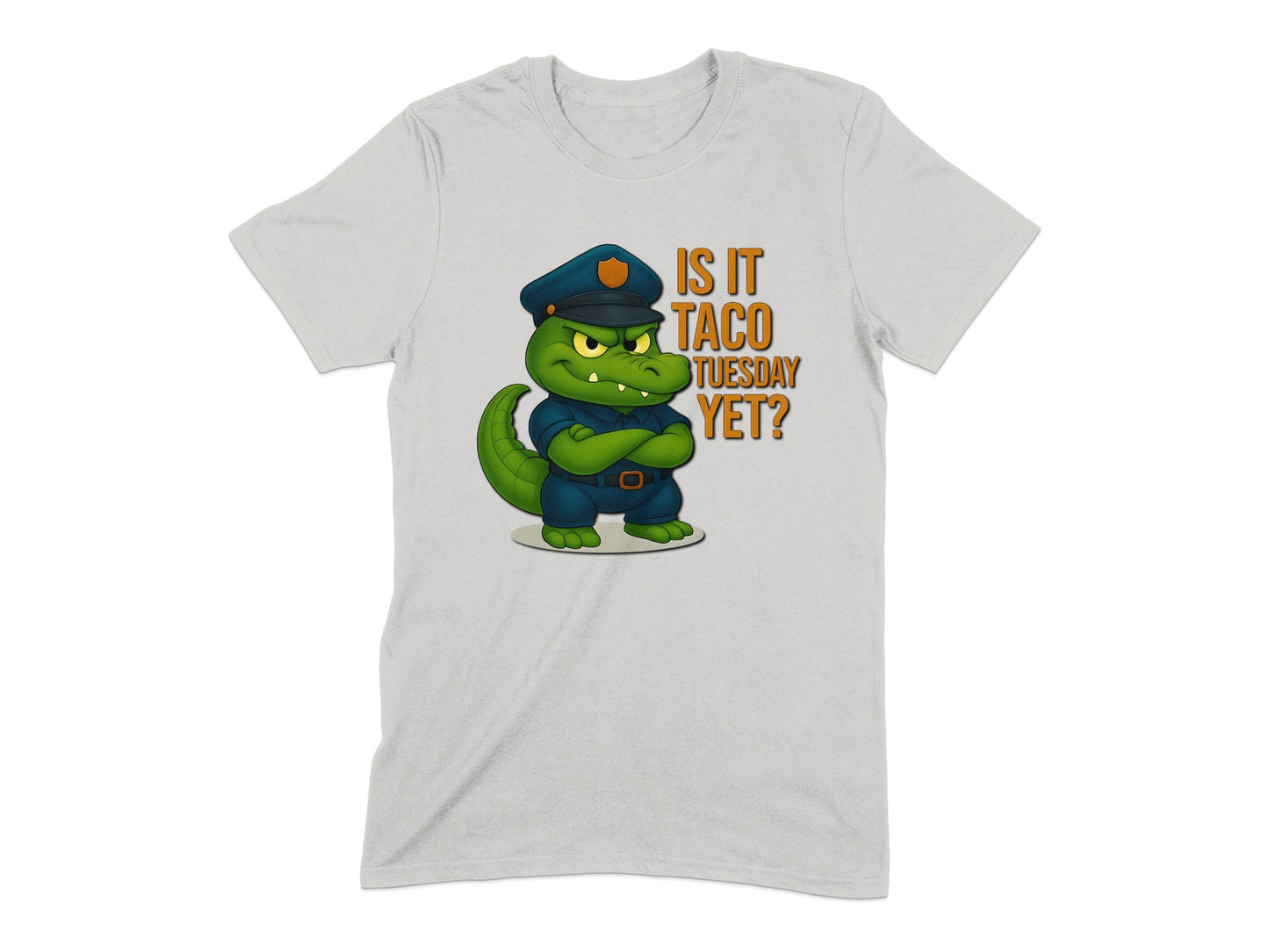 Is It Taco Tuesday Yet Police Dinosaur TShirt product