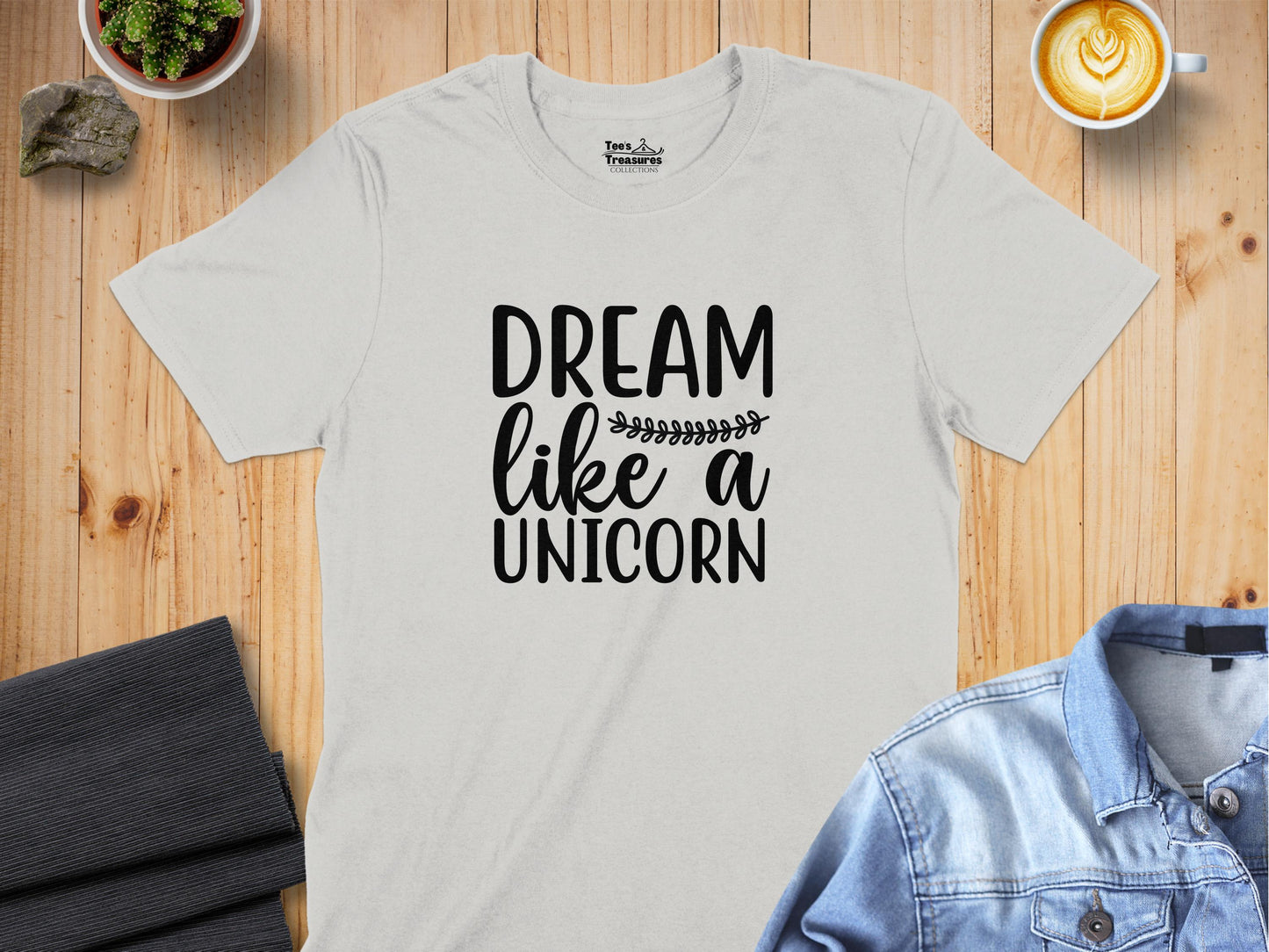 Dream Like A Unicorn Motivational Quote T-shirt product type