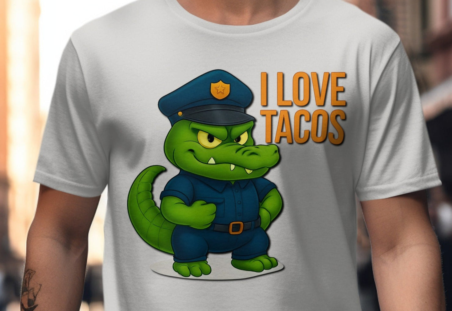 Alligator Police I Love Tacos Graphic Tee product type