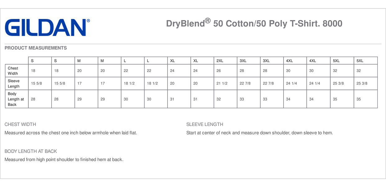 DryBlend® 50 Cotton/50 Poly Unisex T-Shirt. GRAPHITE HEATHER 8000
