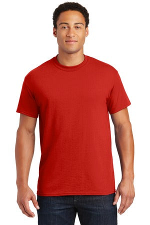 DryBlend® 50 Cotton/50 Poly Unisex T-Shirt. RED 8000