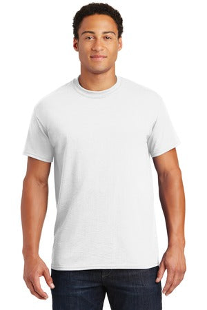 DryBlend® 50 Cotton/50 Poly Unisex T-Shirt. WHITE 8000