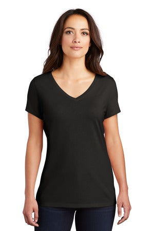 Women's Perfect Tri® V-Neck Tee. DM1350L BLACK