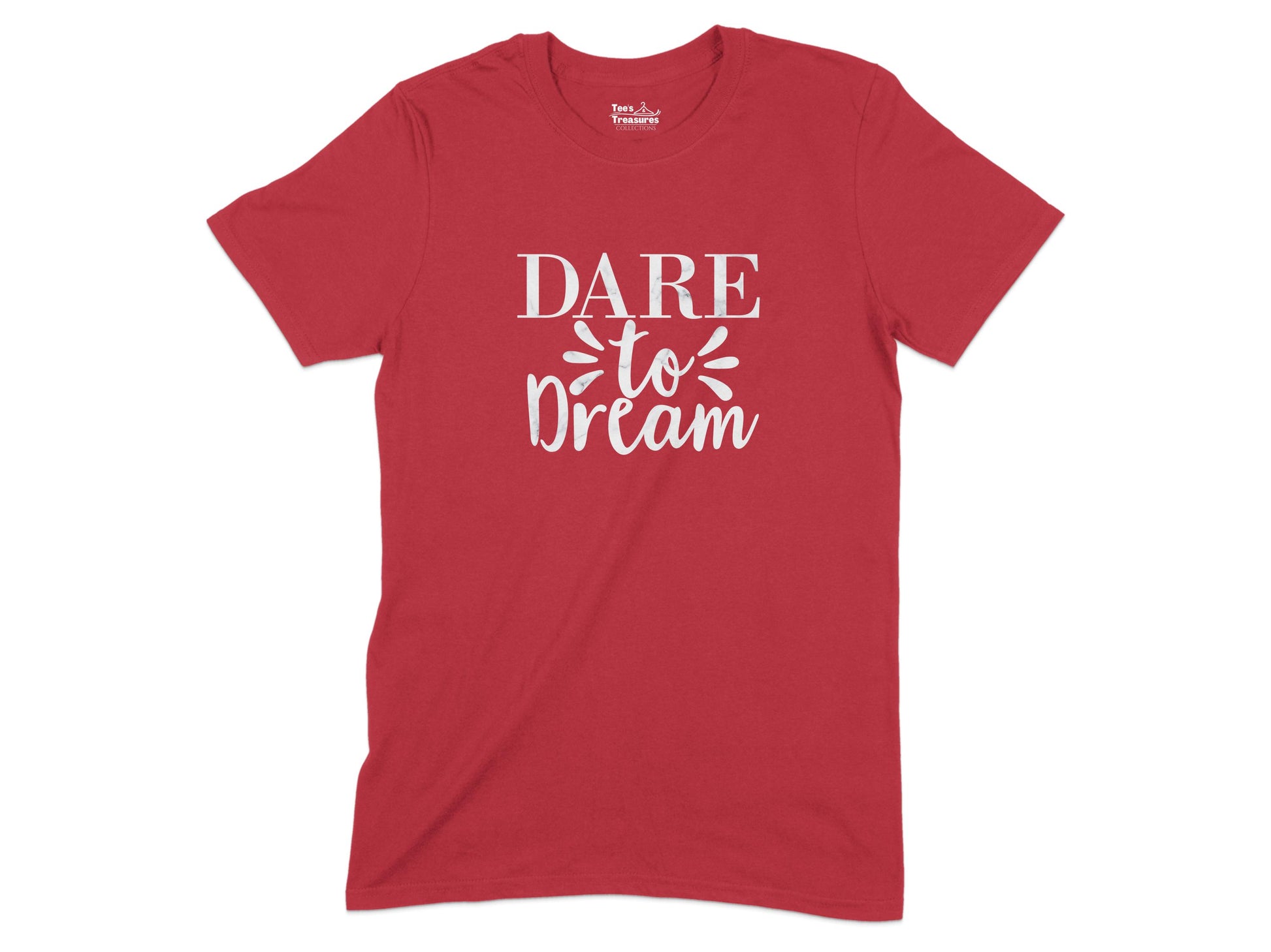 Dare to Dream Inspiring Red Graphic Shirt Product