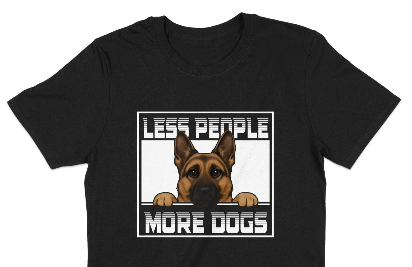 Less People More Dogs Graphic T-shirt product type
