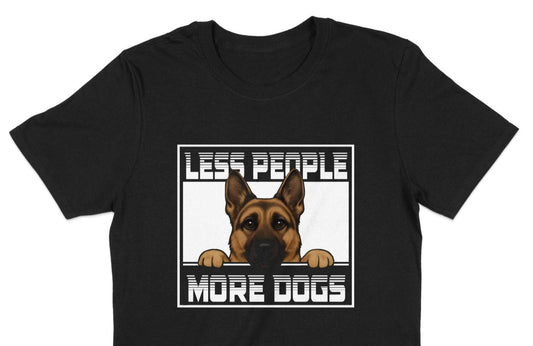 Less People More Dogs Graphic T-shirt product type