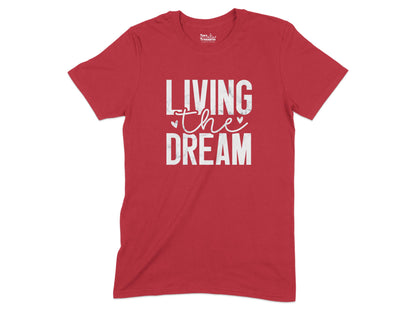 Living the Dream Graphic Red T-shirt product type