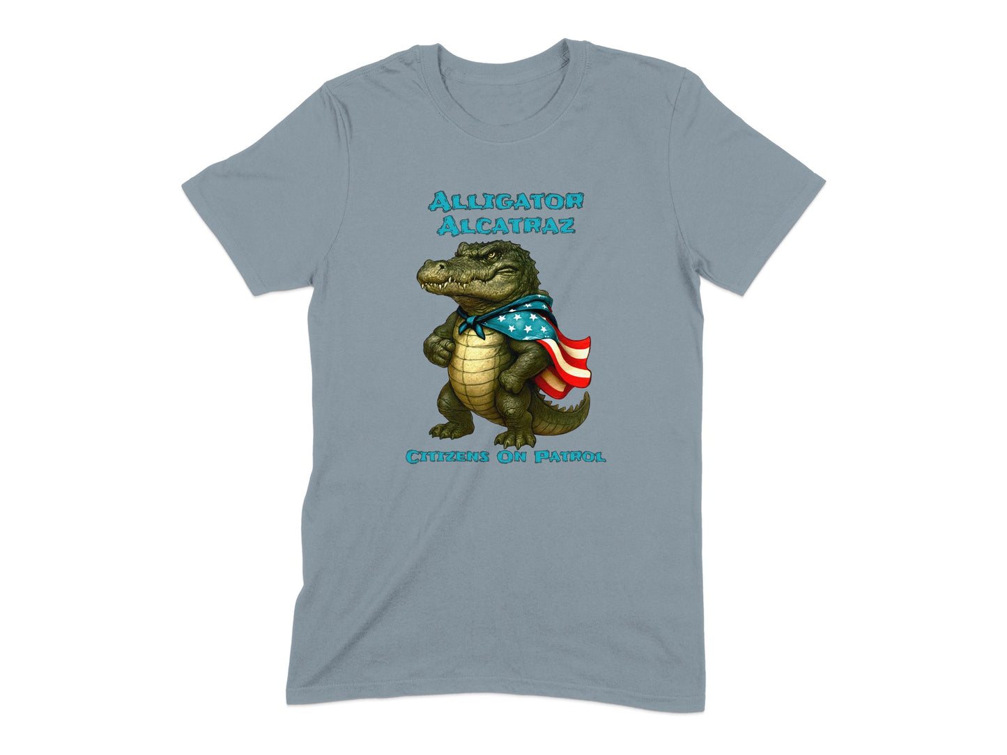 Alligator Alcatraz Crocodile Cartoon Graphic T-Shirt product