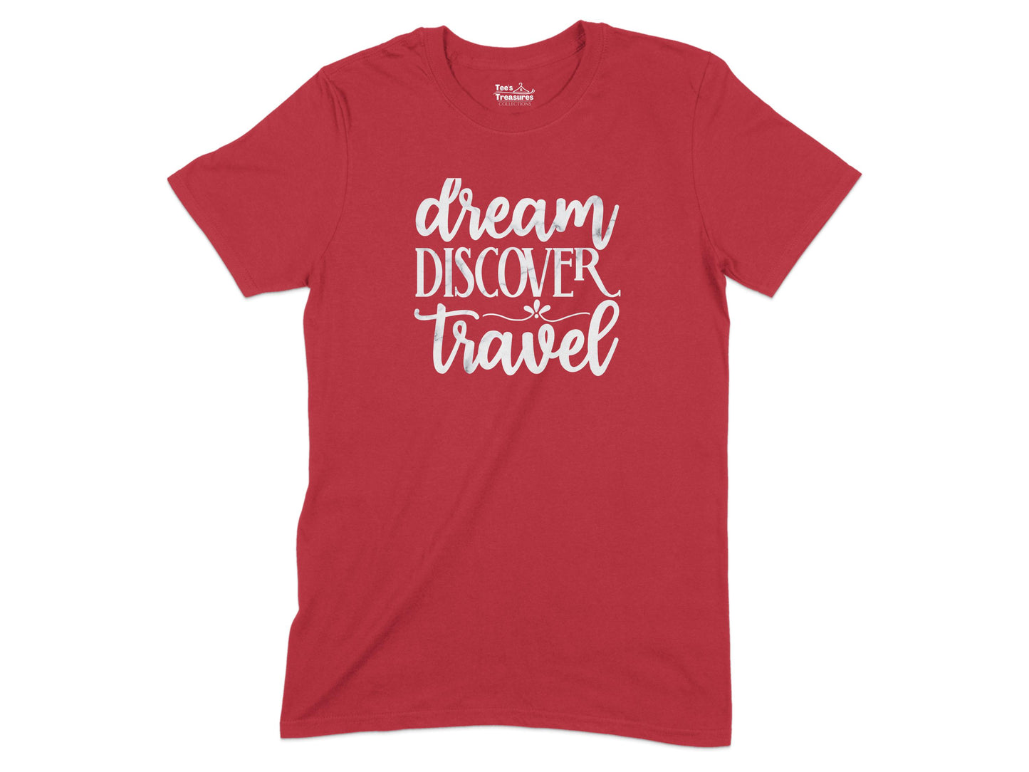 Dream Discover Travel Red T-shirt product type