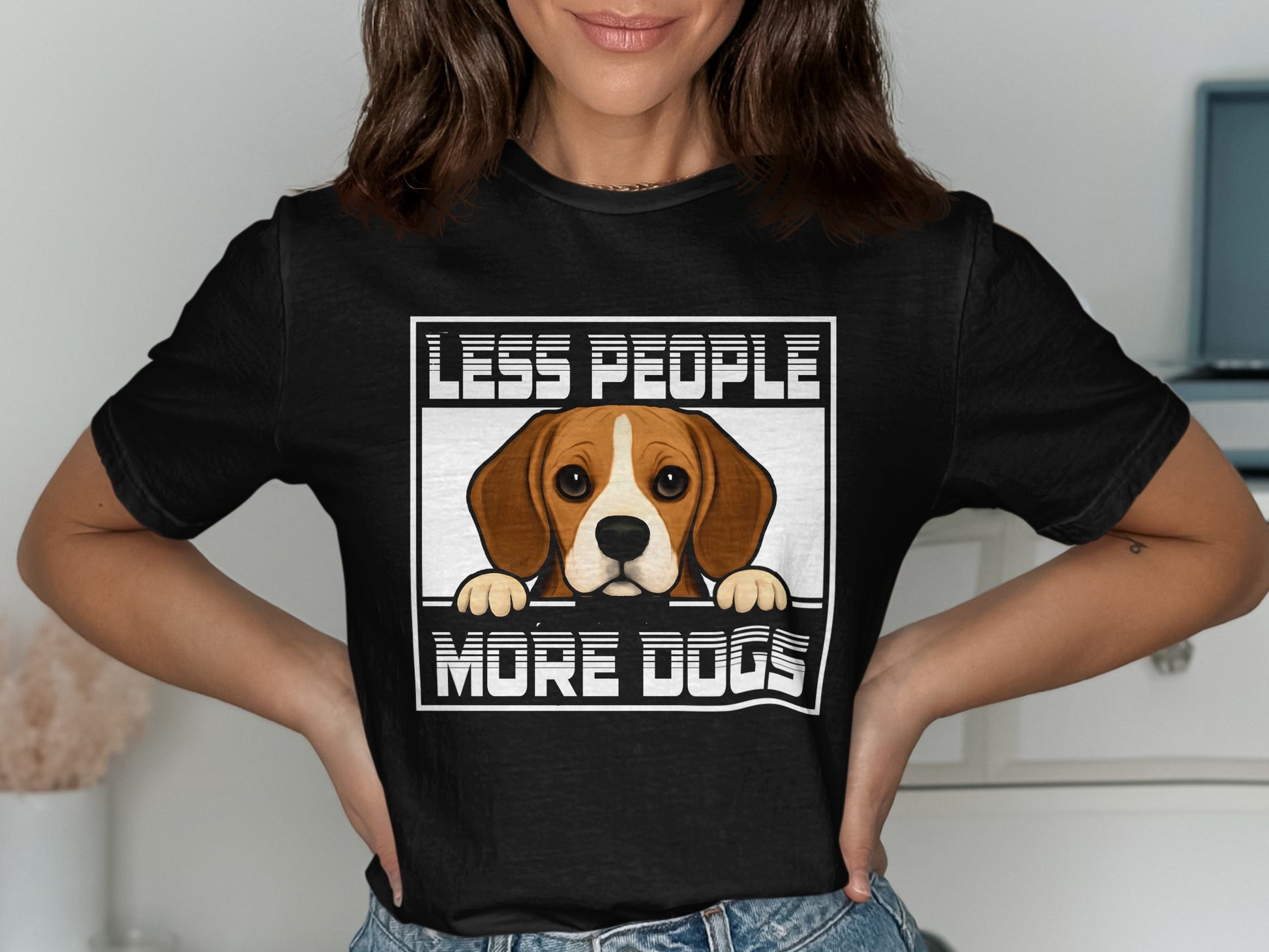 Less People More Dogs Graphic T-shirt product type