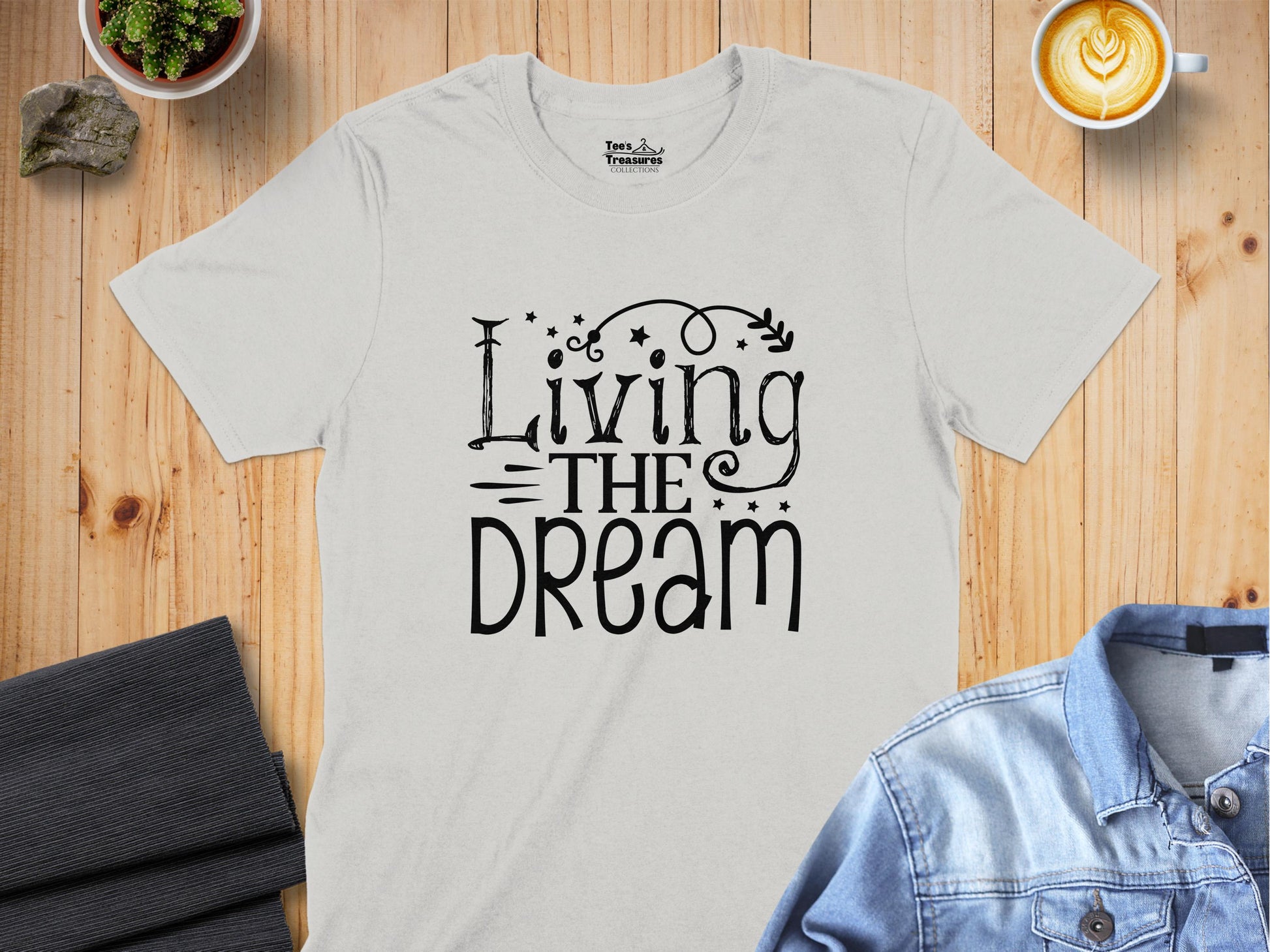 Living the Dream Graphic Short Sleeve Shirt product