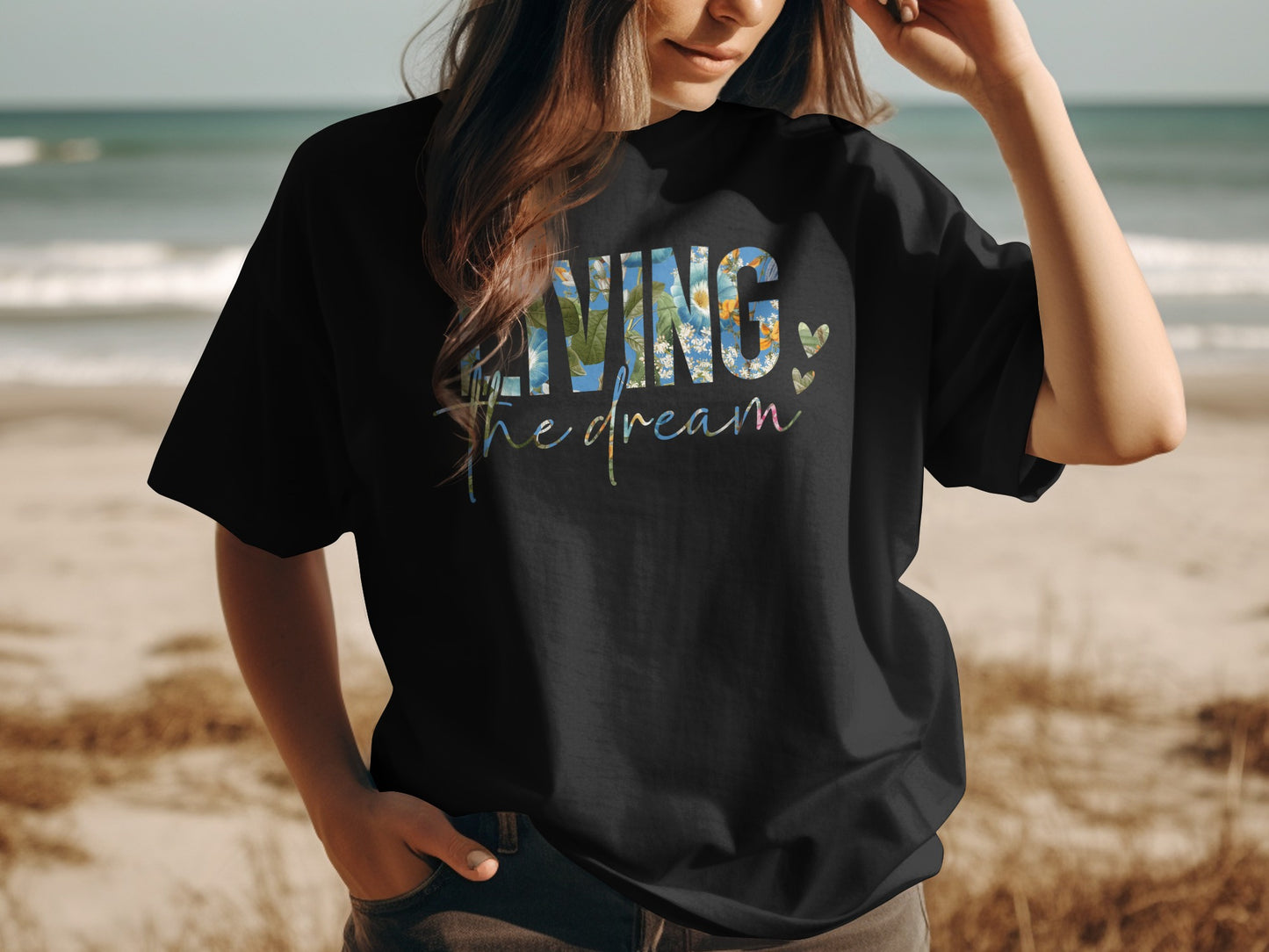 Living The Dream Colorful Graphic T-Shirt product type