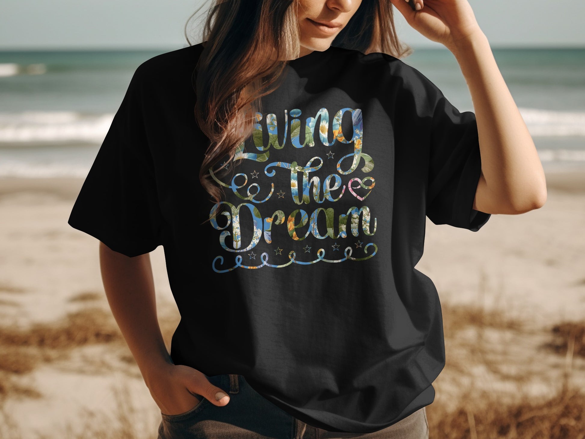 Living the Dream Graphic Statement T-Shirt product