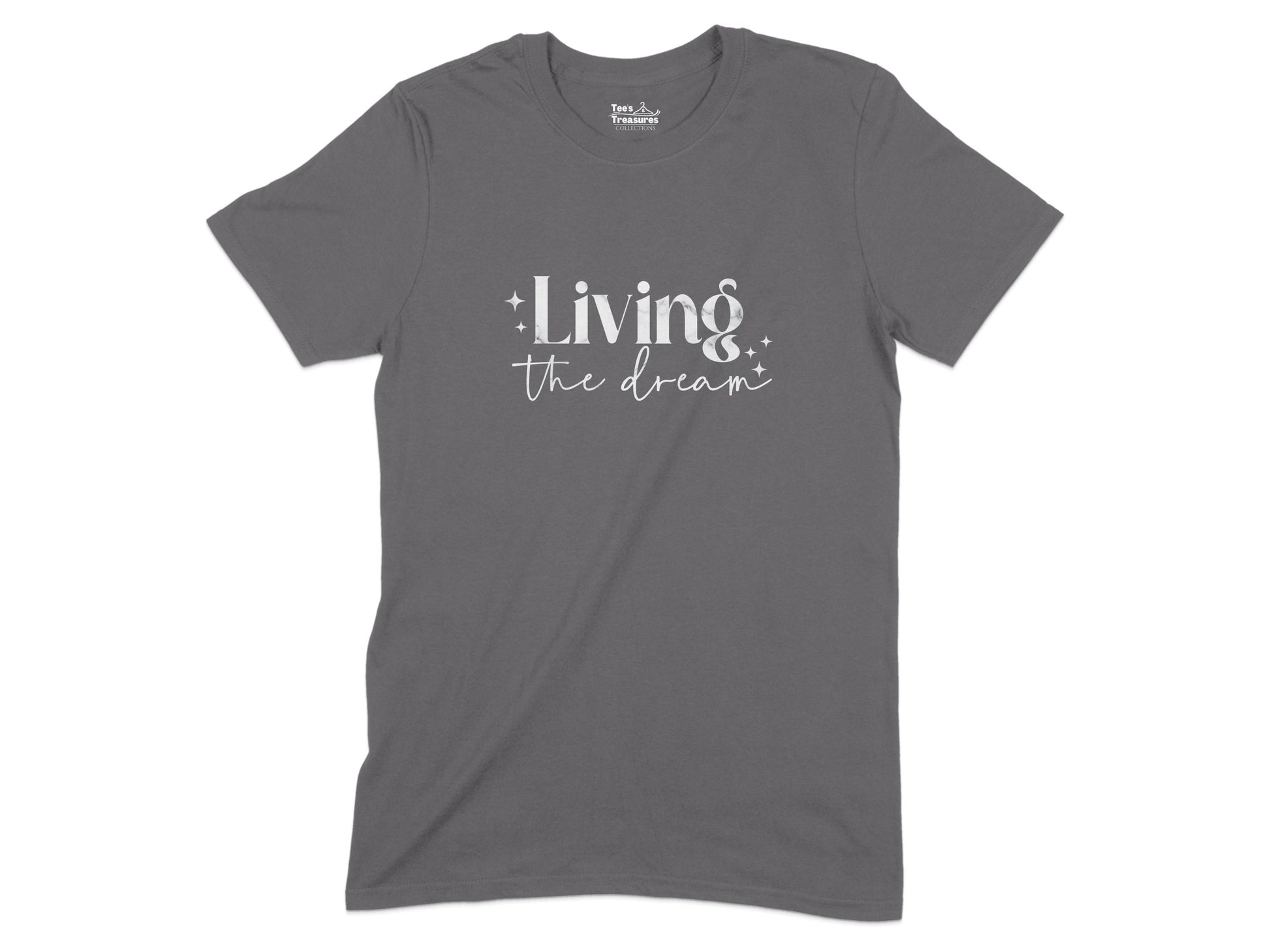 Living the Dream Typography Graphic Tee product