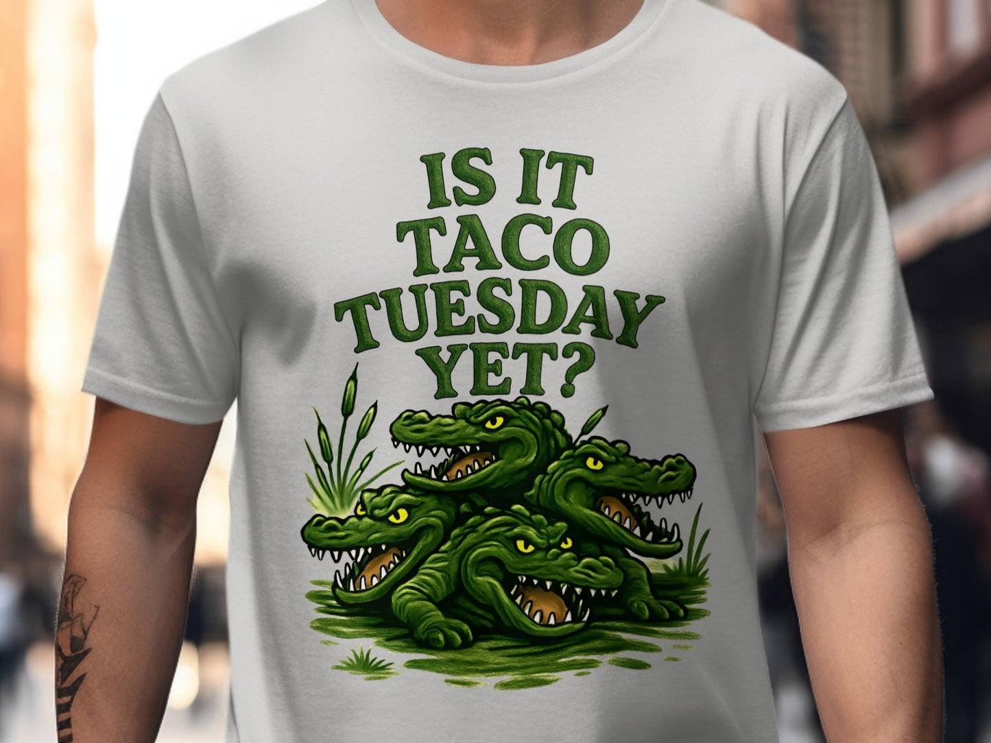 Is It Taco Tuesday Yet Alligator Design T-Shirt product