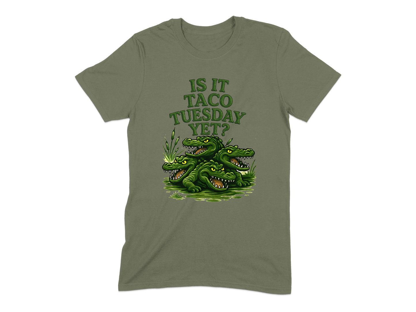 Is It Taco Tuesday Yet Green Alligator T-shirt product type