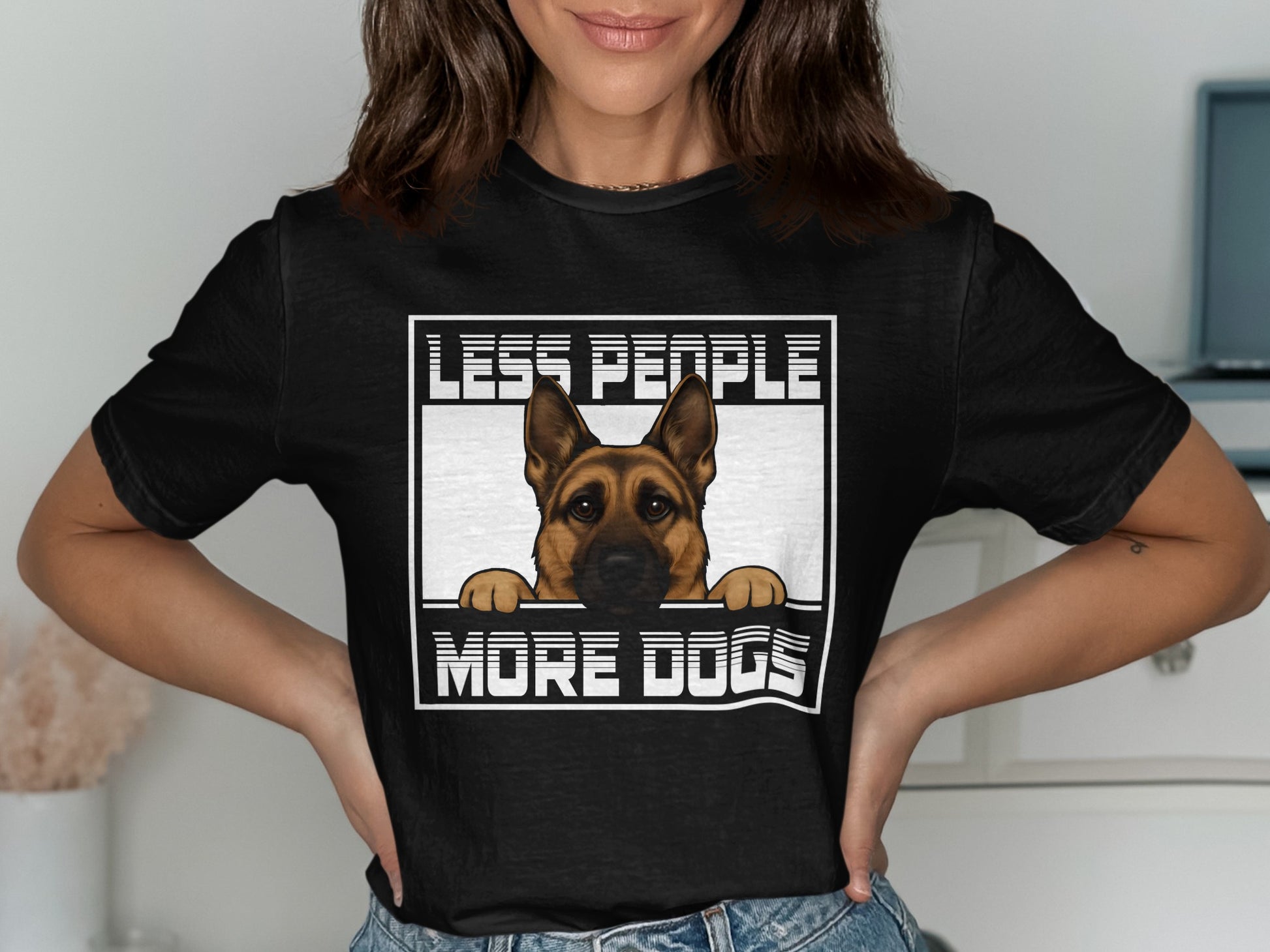 Less People More Dogs Graphic T-Shirt product type