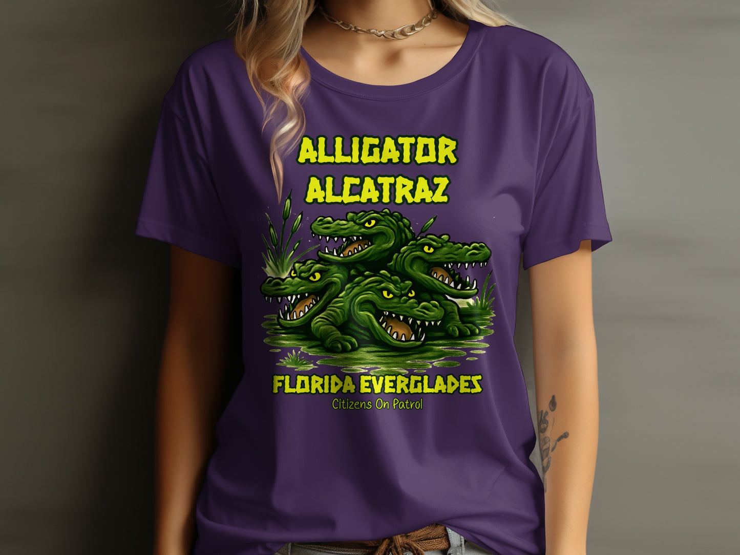 Alligator Alcatraz Florida Everglades Fun T-shirt product
