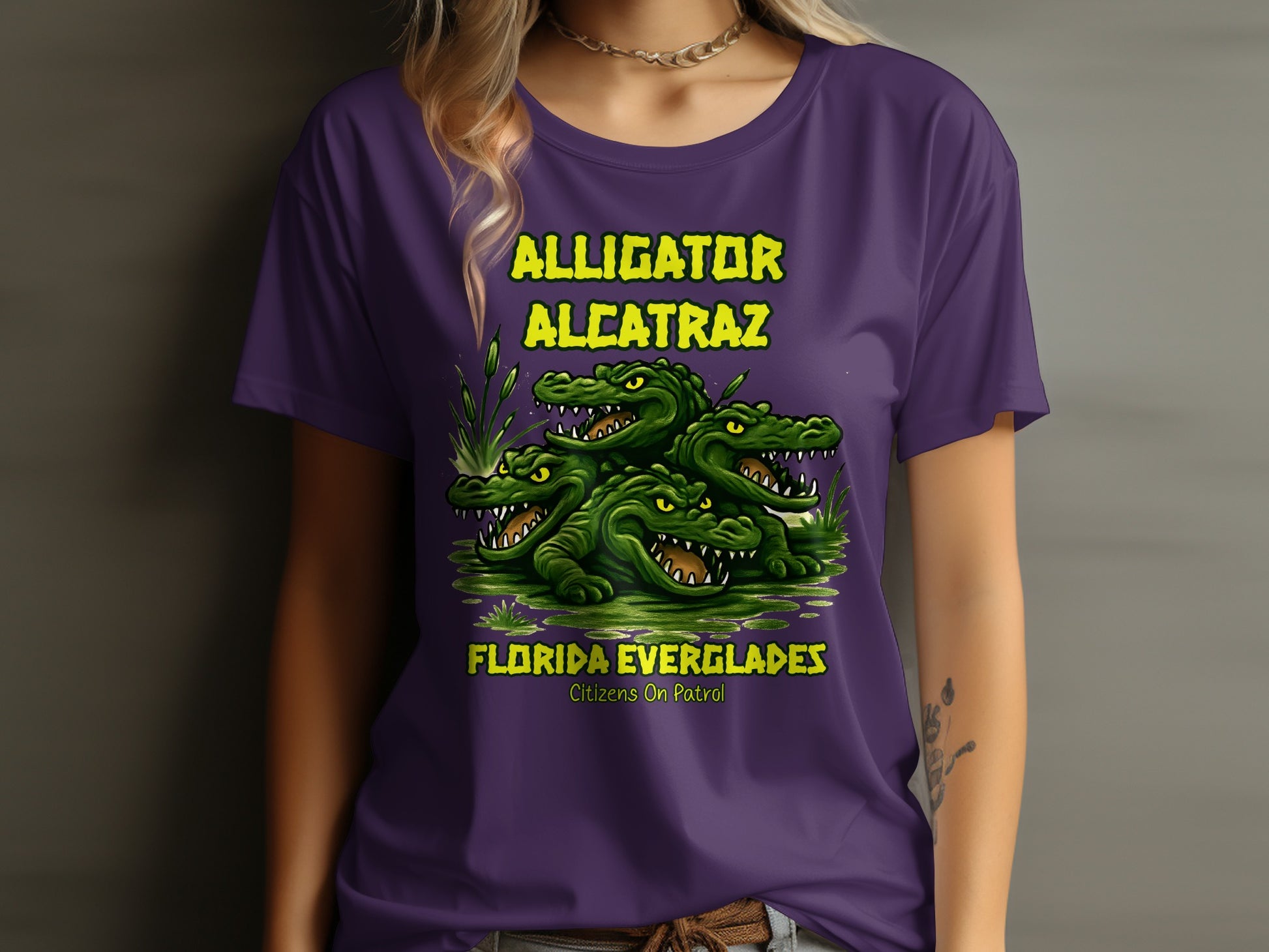 Alligator Alcatraz Florida Everglades Fun T-shirt product