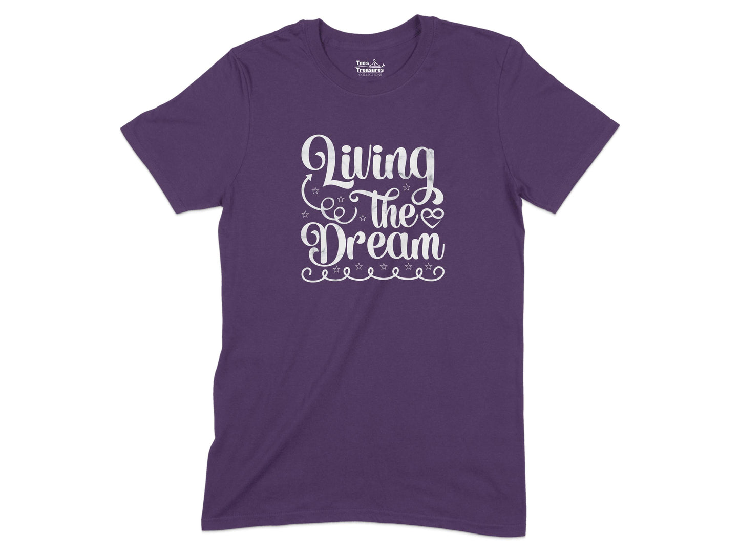 Living The Dream Graphic Print Purple T-shirt product type