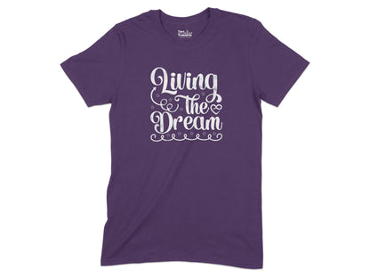 Living The Dream Graphic Print Purple T-shirt product type
