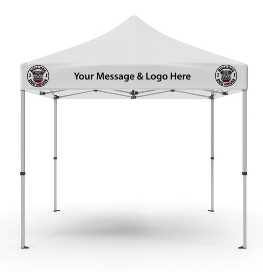 Canopy Message & Logo Added to your existing Popup display tent Full Color