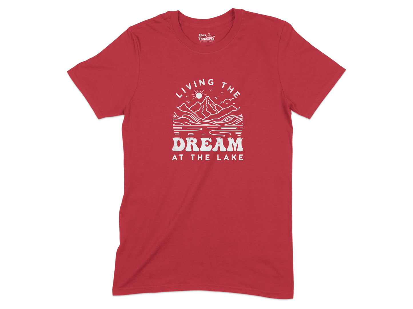 Living the Dream at the Lake Statement T-shirt product type