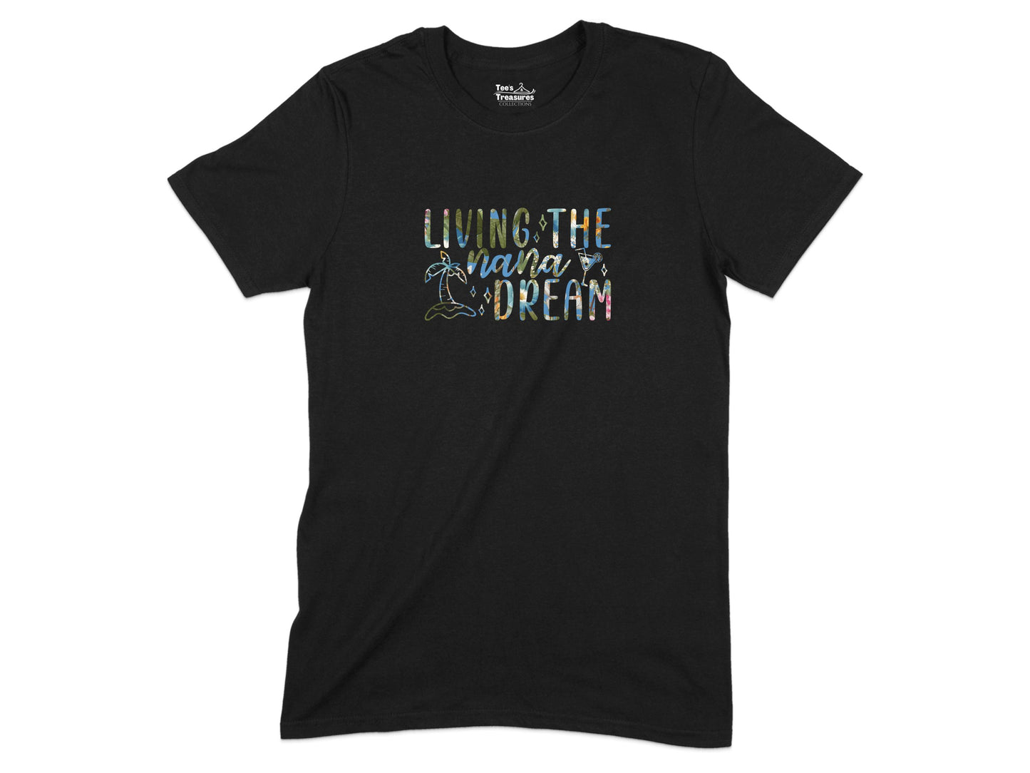 Living the Nana Dream Black Graphic Tee product