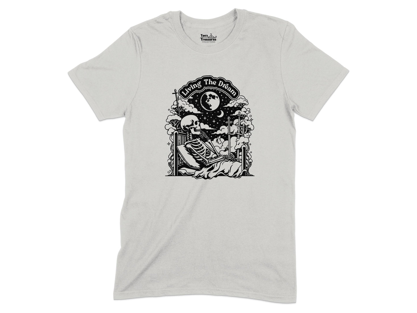 Living The Dream Skeleton Graphic T-shirt product type